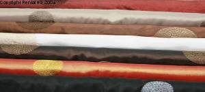 embroidered linens for rent at Party Time Rental & Events, Little Rock, AR